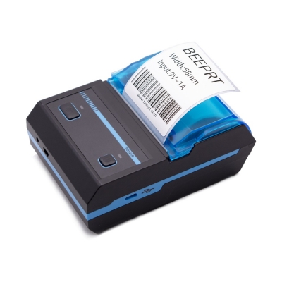 2-дюймовая мобильная термоэтикетка, квитанция POS, портативный Bluetooth-принтер
